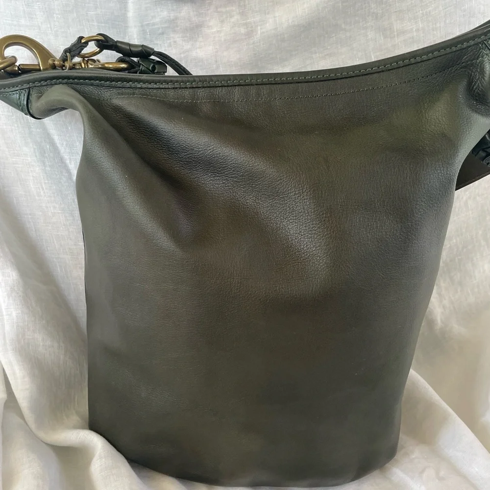 Coach XL 11423 Bleeker Tattersall Glass 💚 Green